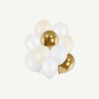 Ballongbukett Pastell Creme