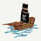 Piratskepp Bordsdekoration