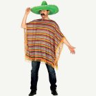 Mexikansk Poncho Flerfärgad