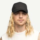 Keps Med Peruk Svart/Blond
