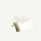 Happy Birthday Placeringskort Vit/Guld