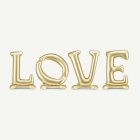LOVE Stående Folieballonger Guld