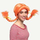 Flätad Peruk Orange
