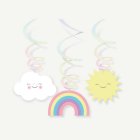 Rainbow And Cloud Swirls