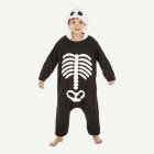 Skelett Kigurumi Barndräkt