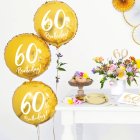 60 År Folieballong Guld