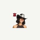 Hatt Cowboy Kristall Svart