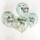 Baby Boy Konfettiballonger Ljusblå