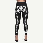 Skelett Leggings Svart/Vit