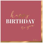 Happy Birthday To You Servetter Rosa