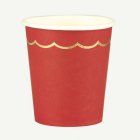 Pappmugg Guld/Röd