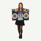 Boombox Maskeraddräkt Svart