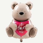 I Love You Nalle Folieballong