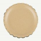 Papptallrikar Kraft/Guld