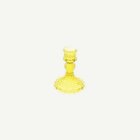 Antik Glasljusstake Gul