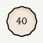Hello 40 Rosett Papperstallrikar