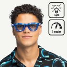 LED Partyglasögon Blinkande Blå