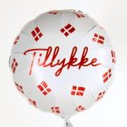 Tillykke Folieballong Danska Flaggor