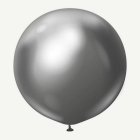 Premium Gigantiska Latexballonger Chrome Space Gray