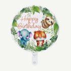 Djungel Happy Birthday Folieballong