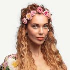 Hippie Ros Pannband Ljusrosa