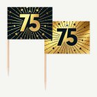 75 År Golden Celebrations Tårtpinnar