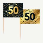 50 År Golden Celebrations Tårtpinnar
