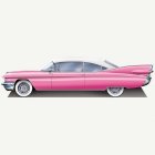 50-tal Rockabilly Bil Dekoration