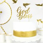 God Bless Tårtdekoration Guld
