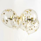 Gratulerer Konfettiballonger Guld