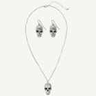 Dödskalle Örhängen & Halsband