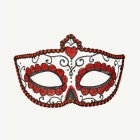 Day Of The Dead Ögonmask Svart Röd