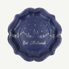 Eid Mubarak Papperstallrikar Mörkblå