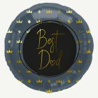 Best Dad Folieballong Mörkblå
