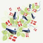 Lyxiga Studentservetter Blå