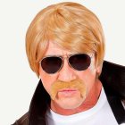 Blond Peruk & Mustasch