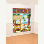 Tiki Bar Luau Party Backdrop