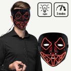 Killer Smile LED-mask Röd