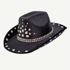 Diamant Cowboyhatt Svart
