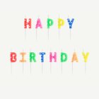 Happy Birthday Tårtljus Multifärgade