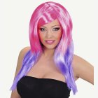 Sockervadd Ombre Peruk Rosa/Lila