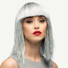 Lugg Glitterperuk Silver