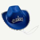 Glitter Cowboyhatt Blå