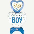 Baby Boy Hjärta Folieballong