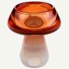 Svampformad Glasljusstake Orange