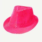 Paljetthatt Neonrosa