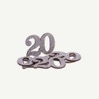 20 År Bordskonfetti Silver