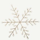 Snöflinga Dekoration Guld/Vit