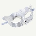 Metallisk ögonmask silver