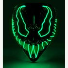 Monster LED-mask Grön